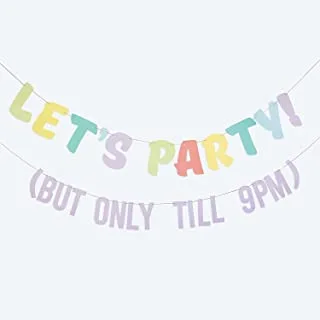 Ginger Ray Let's Party But Only Till 9PM Bunting