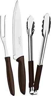 Tramontina 3 Pieces Barbecue set Knives | BBQ knife set with tongs