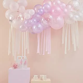 Ginger Ray Balloon Arch Kit, Pastel/Pearl/Ivory
