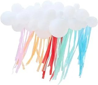 Ginger Ray Cloud Balloon Garland with Rainbow Streamers