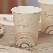 Ginger Ray Happy Everything Rainbow Birthday Party Cups 8pk