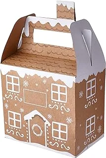 Ginger Ray Customizable Gingerbread House Christmas Gift Boxes