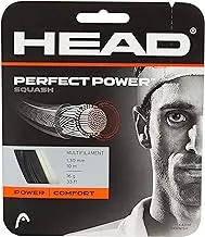 HEAD Unisex's Perfect Power Squash Racquet String-Multi-Colour/Black, Size 16