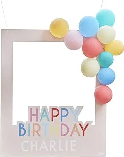 Ginger Ray Photobooth Frame Card with Bright Balloons