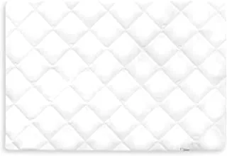 hauck fitted sheet 80 x 50 cm Bed Me/Baby cot fitted sheet/Breathable/Temperature regulating/Soft quilted/White