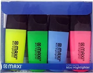 Maxi MX-25-4 Super-Fluo Mini Highlighter