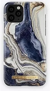 Ideal of Sweden Mobile Phone Case for iPhone 11 Pro/XS/X, Golden Indogo Marble