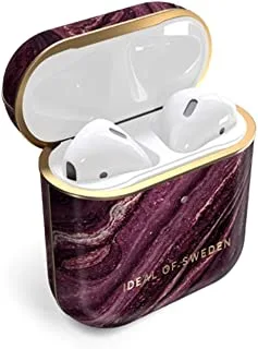 Ideal of Sweden Printed AirPods Case, Golden Plum
