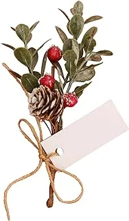 Ginger Ray Sprig Place Card Holders, Red Berry