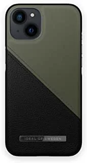 Ideal of Sweden Atelier Mobile Phone Case for iPhone 13, Onyx Black/Khaki