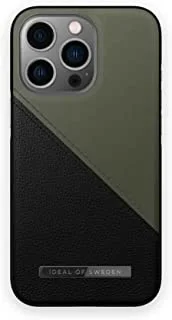 Ideal of Sweden Atelier Mobile Phone Case for iPhone 13 Pro, Onyx Black/Khaki