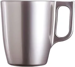Luminarc Flashy Mokamia Mug,6Pc Set Silver-Made in France