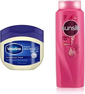 Vaseline Petroleum Jelly Original, 450ml & Sunsilk Shampoo Shine & Strength, 700Ml
