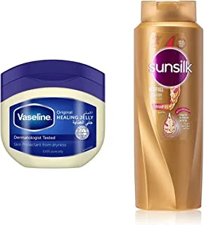 Vaseline Petroleum Jelly Original, 450ml & Sunsilk Shampoo Hair Fall, 700 Ml