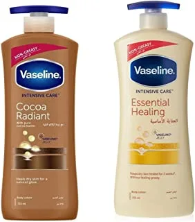 Vaseline Intensive Care Body Lotion Cocoa Radiant 725ml & Body Lotion Essential Healing, 725Ml