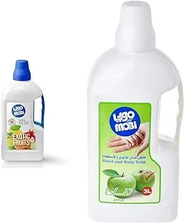 Mobi liquid hand soap, fruit scent, 3 litre & Liquid Hand Soap, Apple Scent, 3 Litre 6281142001047