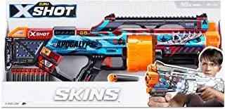 X Shot Excel Skins Last Stand Apocalypse, Fire distances of up to 27m / 90 feet, 14X Air Pocket Technology Foam Darts, XS-36518_040664
