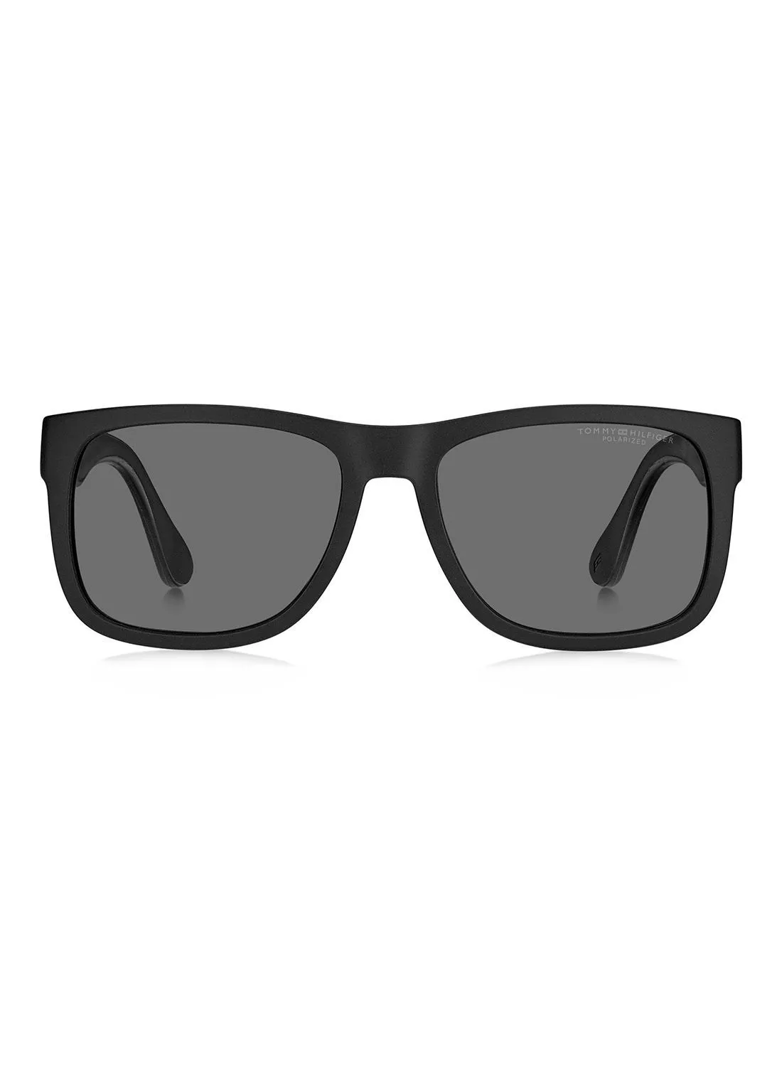 TOMMY HILFIGER Rectangular / Square  Sunglasses TH 1556/S MTT BLACK 56