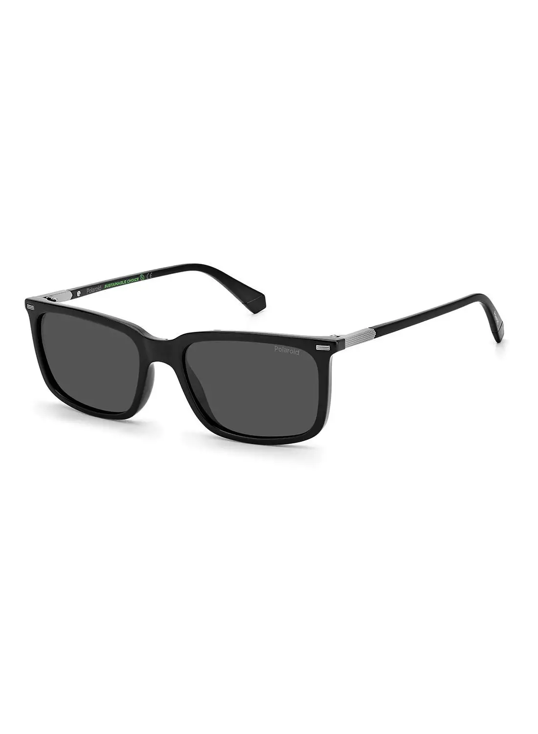 Polaroid Rectangular / Square  Sunglasses PLD 2117/S  BLACK 55