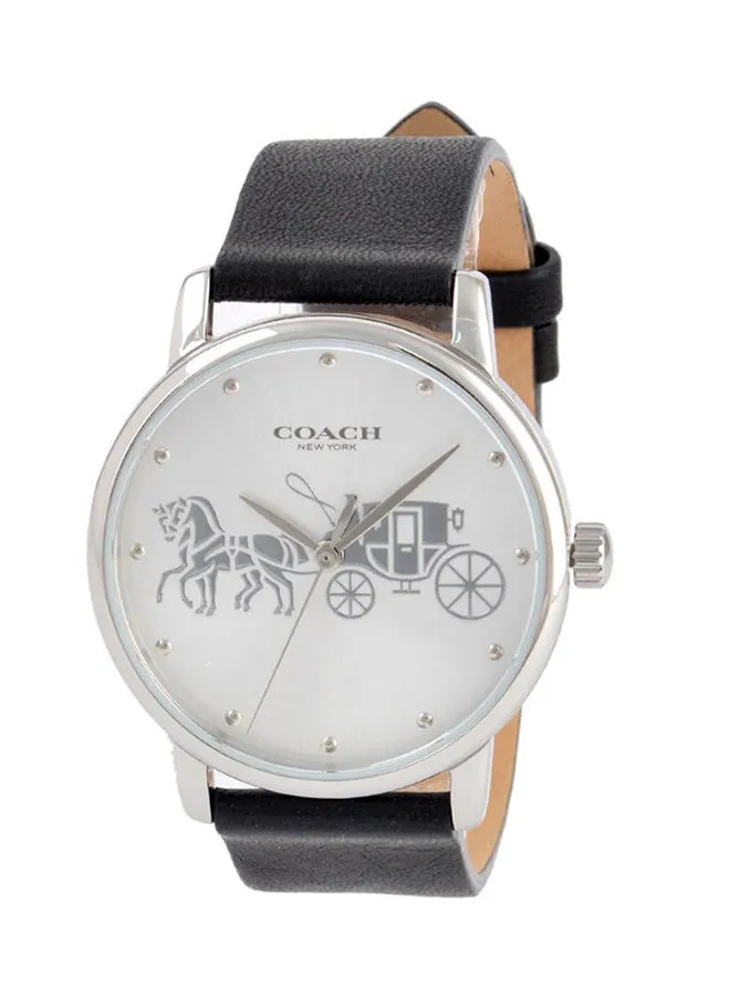 COACH Leather Analog Wrist Watch 14503494