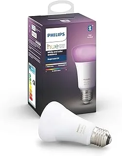 Philips Hue White and Color Ambiance A19 Smart LED Light, Bluetooth & Zigbee Compatible (Hue Hub Optional), Compatible with Alexa & Google Assistant