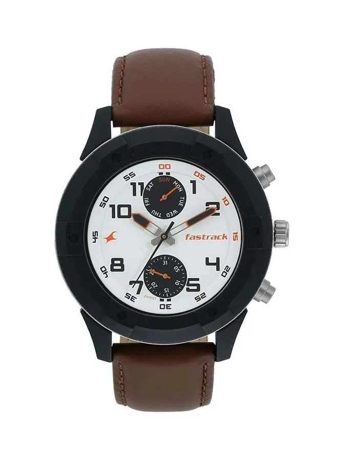 fastrack Leather Analog Wrist Watch 3182KL48