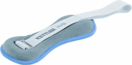 KETTLER Ankle Weights - Light Blue/Grey, 2 x 1.5 kg