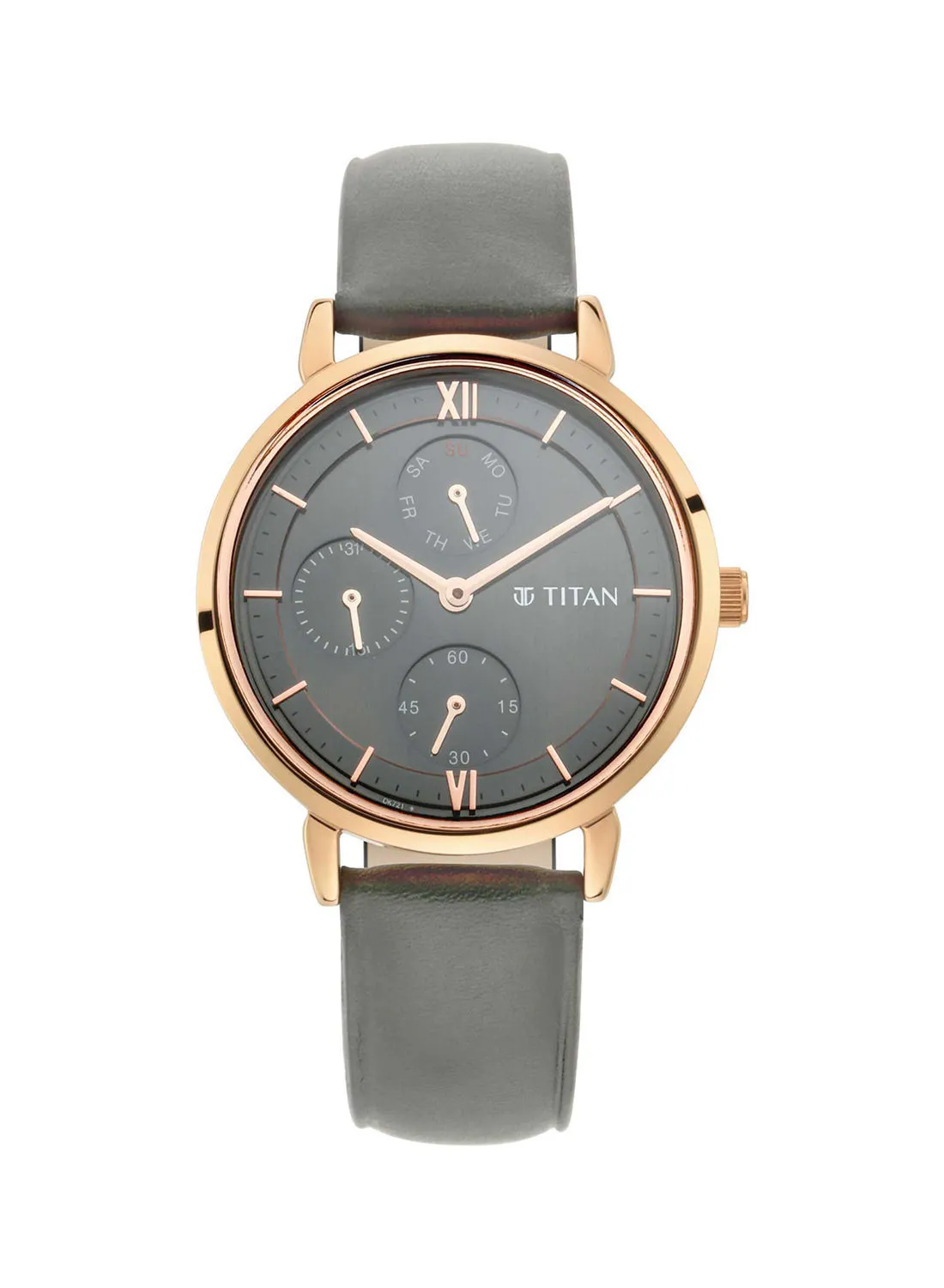 TITAN Leather Analog Wrist Watch 2652WL02