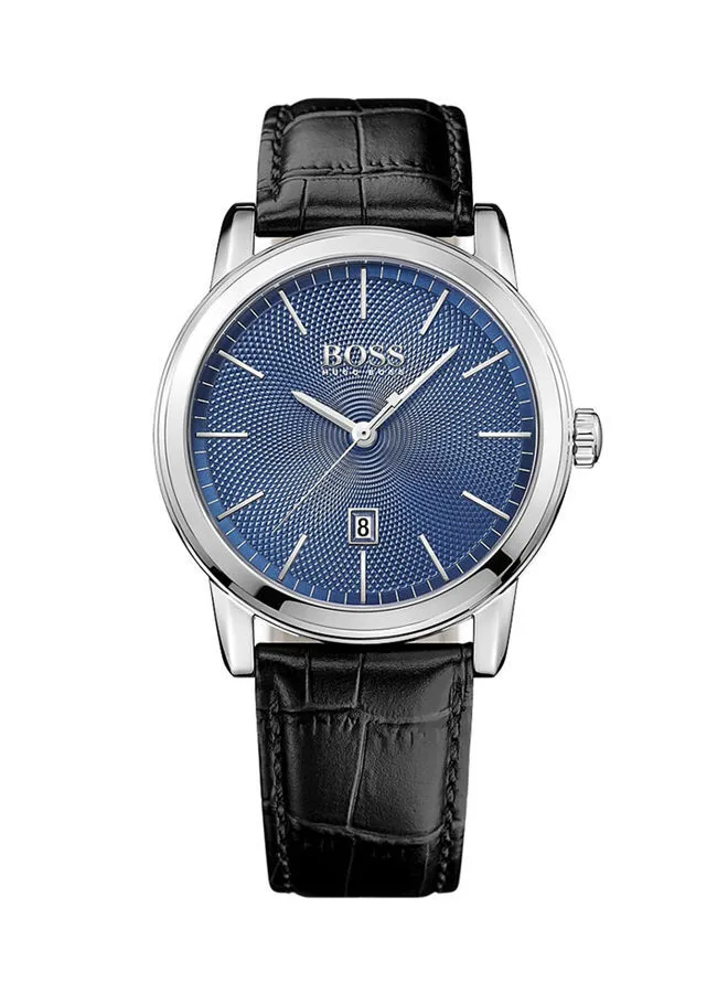 HUGO BOSS Men's Leather Analog Wrist Watch 1513400