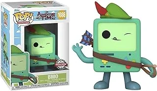 Funko Pop Animation: Adventure Time BMO w/Bow Exc, Action Figure 58849, Multi Color