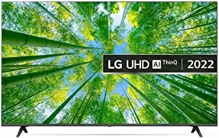 تلفزيون إل جي 70 بوصة UHD 4K سلسلة 80 HDR10 Pro تصميم بلا حواف a5 Gen5 معالج AI 4K HGiG - 70UQ80006LD (موديل 2022)