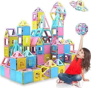Arabest Magnetic Building Blocks - Magnetic Tiles 3D Magnetic Educational Construction Magnetic Toys, Macaron Magnetic Blocks Building Toys for 3 4 5 6 Year Old Boy Girls Birthday Gifts(145 Piece)