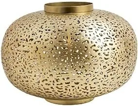 Golden Round Lantern - Stainless Steel - 547