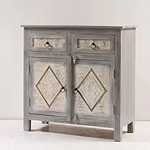 Wooden Chest, Gray - 1030
