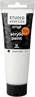 Creall Studio Acrylic Color Tube, White, 0.25 Liters, A-33781