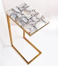 Agate Side Table with Base, Gray - 859