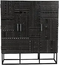 Wooden and Iron Wardrobe - 6838 D
