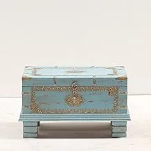 Small Wooden Box - Blue 1099