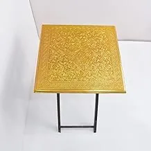 طقم طاولة خشبية مرسومة باليد - 870
