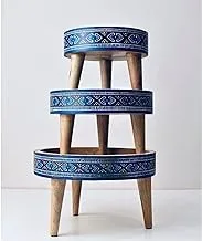 Hand painted wooden cake stand set - 788