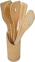 5-Piece Kitchen Wood Cutlery Set Wood 9Centimeter