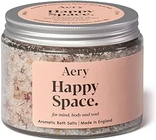 Aery Happy Space Bath Salts - Rose Geranium and Amber, 500g