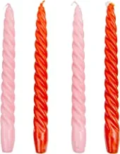 Talking Tables Boho Spiral Candles 4 Pack, Warm Coloured