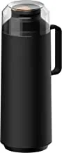 Tramontina Exata Black Plastic Thermal Beverage Dispenser with 1 Liter Glass Liner and Plastic Lid