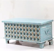 Wooden Box with Copper, Blue - 1048