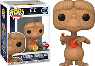 Funko Pop! Movies: E.T. 40th - E.T. w/heart (GW)(Exc), Collectible Action Vinyl Figure - 65088, Multi Color