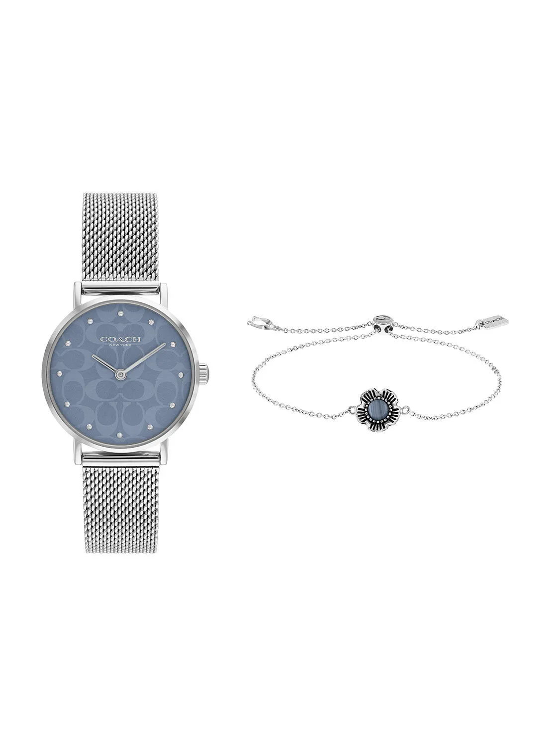 ساعة كوتش للنساء من كوتش بيري ، قرص أزرق ، من الفولاذ الذي لا يصدأ - 14000082