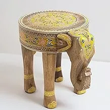 طاولة خشبية على شكل فيل
