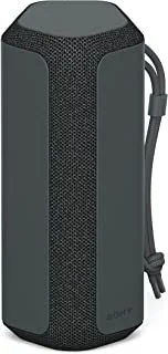 سوني SRS XE200 X Series Wireless Ultra Portable Bluetooth Speaker ، IP67 مقاوم للماء والغبار والصدمات مع بطارية تدوم 16 ساعة وحزام سهل الحمل ، أسود ، SRSXE200 / B