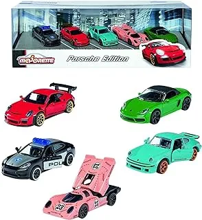 Majorette Porsche Cars Set 5 Cars Includes - For Boys and Girls